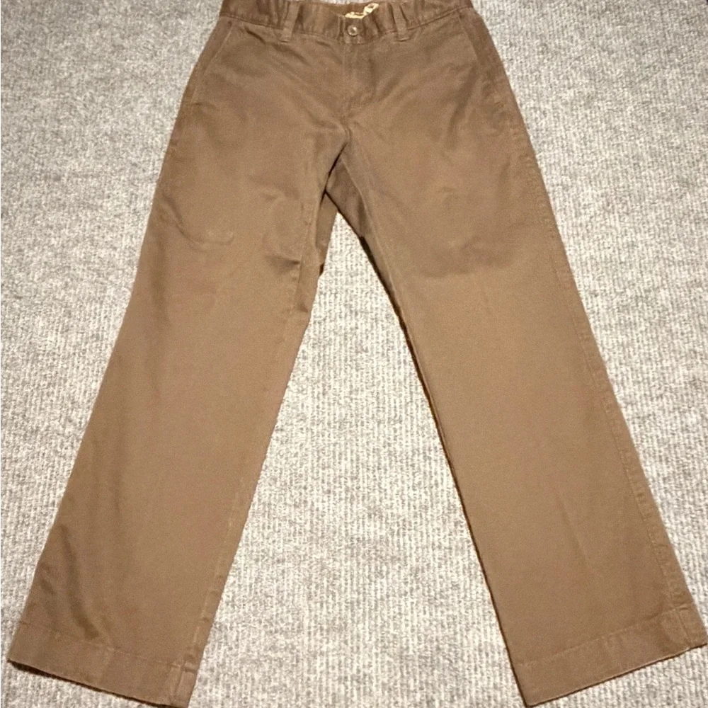 Eddie Bauer Mens Classic Fit Chinos Brown Khaki Straight Leg Pants Size 30x30 - Picture 4 of 8
